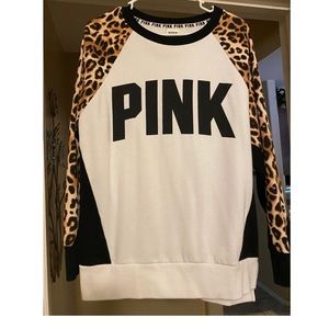 Pink oversized sweatshirt